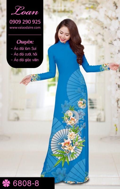Vải áo dài hoa và dù Vải áo dài hoa và dù