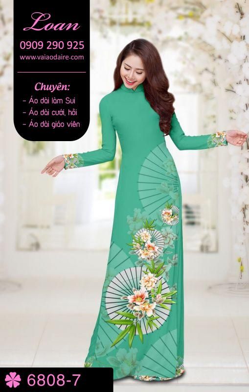 Vải áo dài hoa và dù Vải áo dài hoa và dù