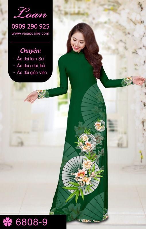 Vải áo dài hoa và dù Vải áo dài hoa và dù