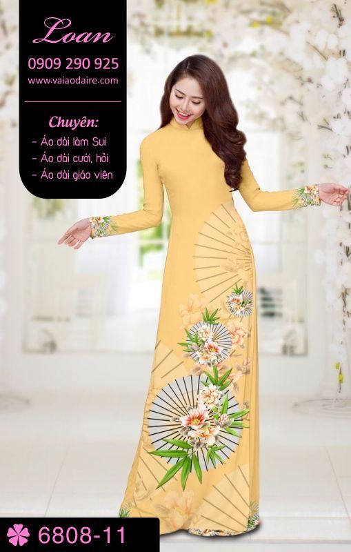Vải áo dài hoa và dù Vải áo dài hoa và dù