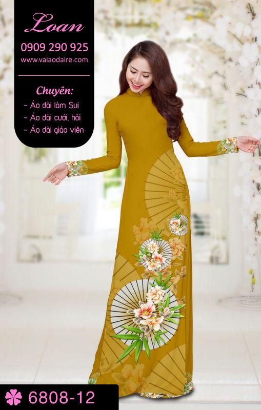 Vải áo dài hoa và dù Vải áo dài hoa và dù