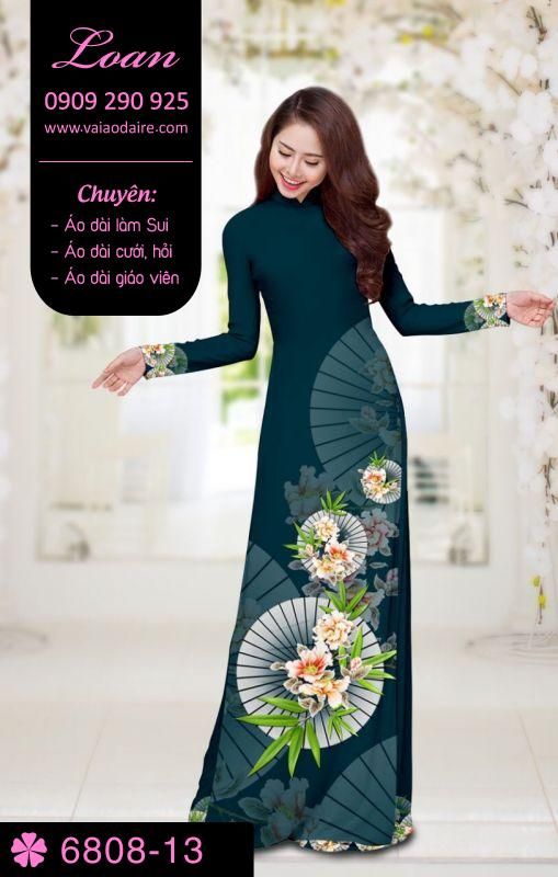 Vải áo dài hoa và dù Vải áo dài hoa và dù