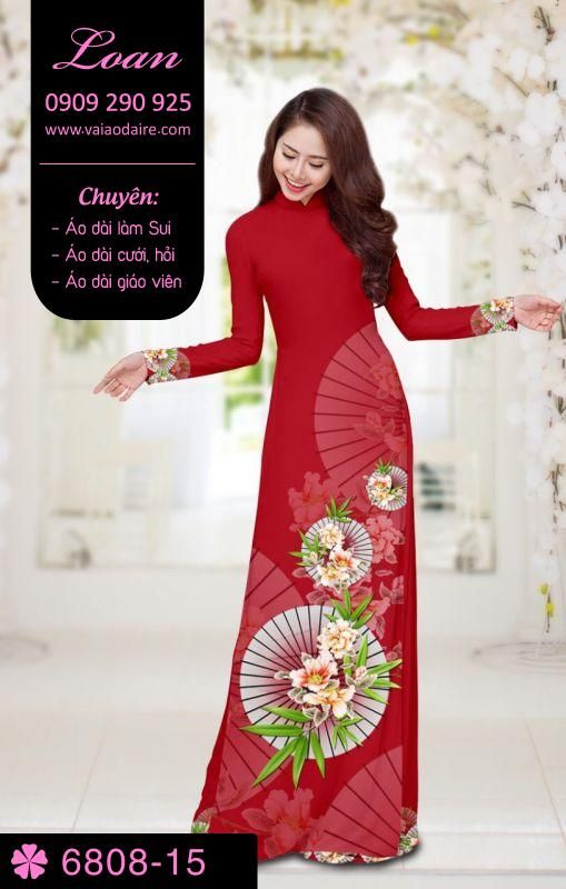 Vải áo dài hoa và dù Vải áo dài hoa và dù