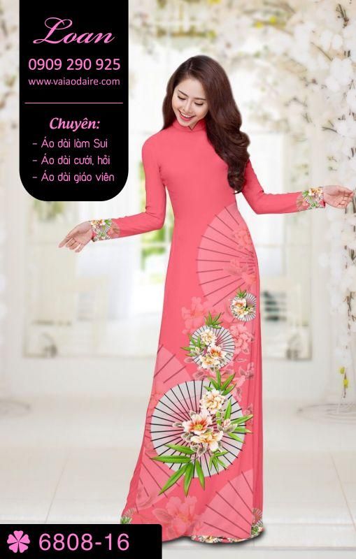 Vải áo dài hoa và dù Vải áo dài hoa và dù