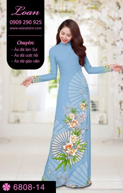 Vải áo dài hoa và dù Vải áo dài hoa và dù