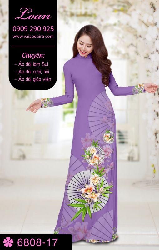 Vải áo dài hoa và dù Vải áo dài hoa và dù