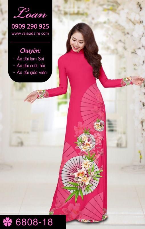 Vải áo dài hoa và dù Vải áo dài hoa và dù