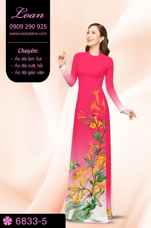 Vải áo dài hoa dây