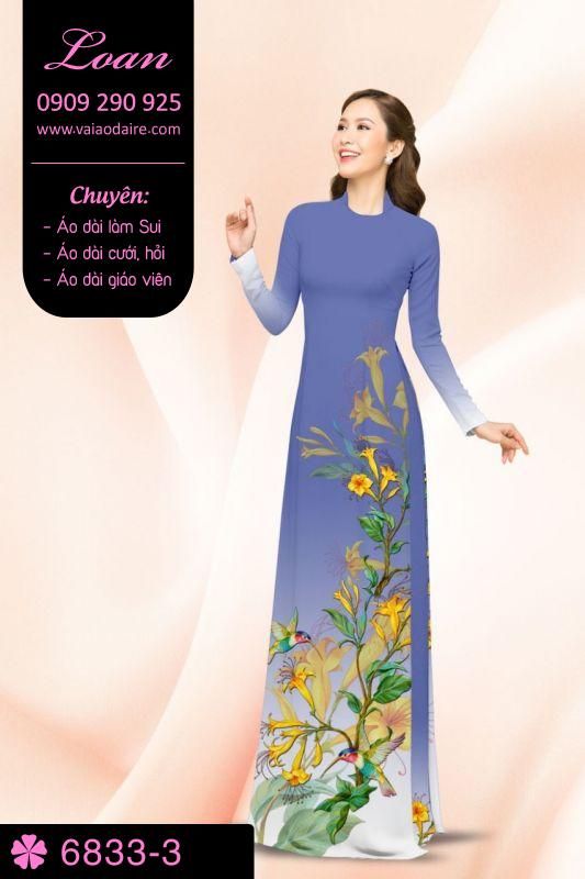 Vải áo dài hoa dây
