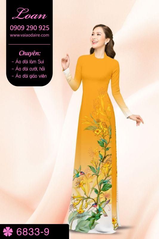 Vải áo dài hoa dây