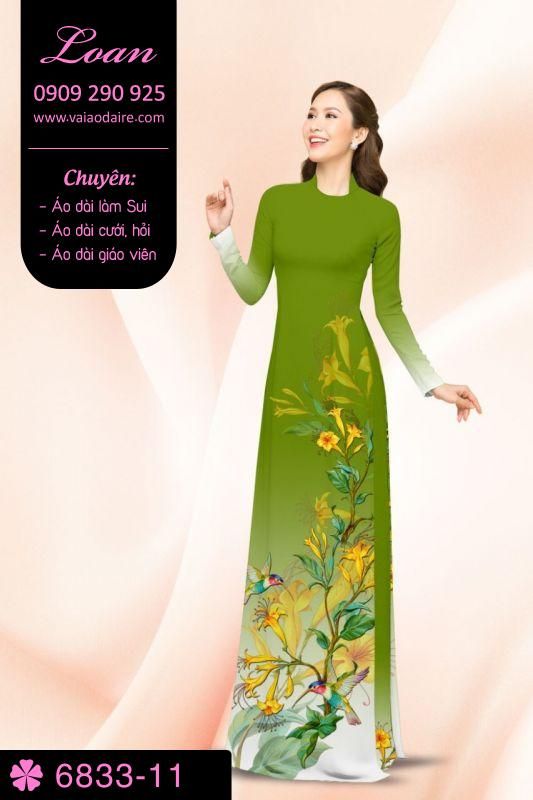 Vải áo dài hoa dây