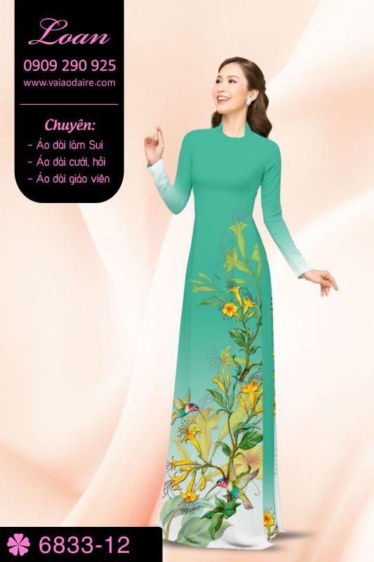 Vải áo dài hoa dây