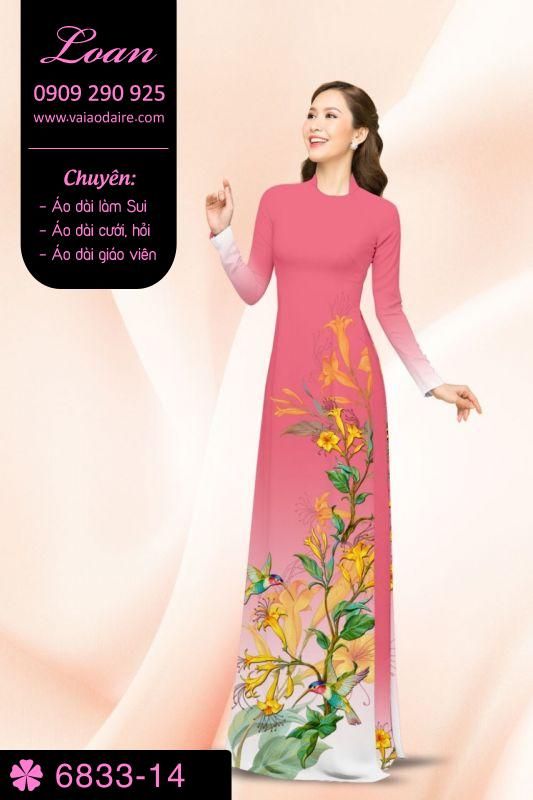 Vải áo dài hoa dây