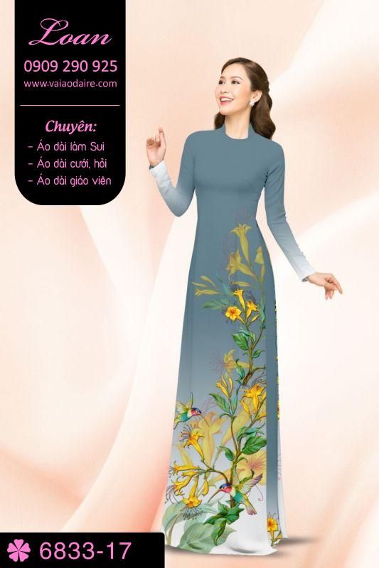 Vải áo dài hoa dây