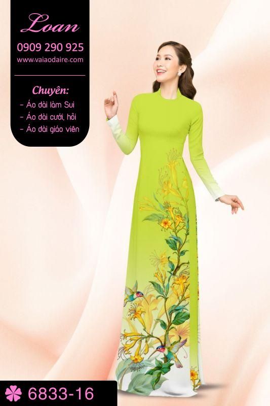 Vải áo dài hoa dây