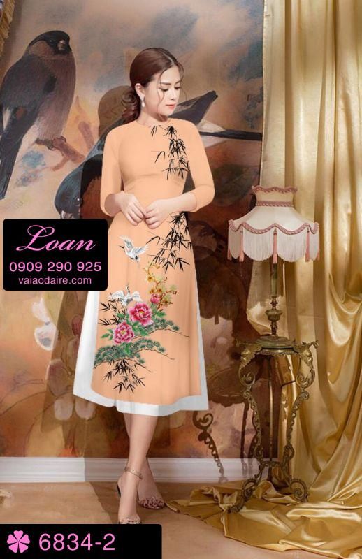 Vải áo dài cách tân hoa