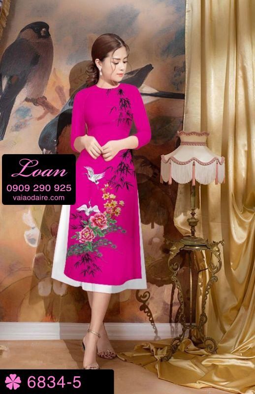 Vải áo dài cách tân hoa
