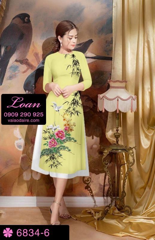Vải áo dài cách tân hoa