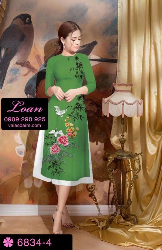 Vải áo dài cách tân hoa
