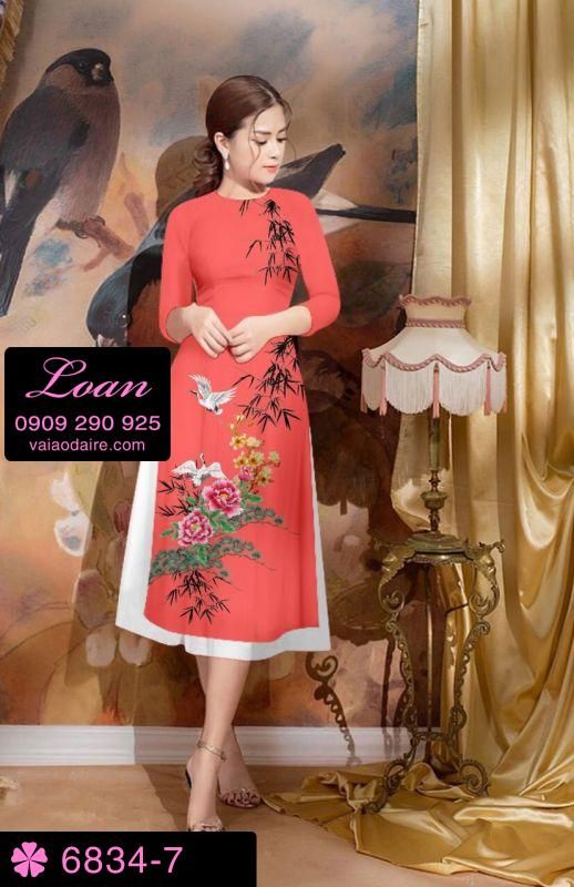 Vải áo dài cách tân hoa