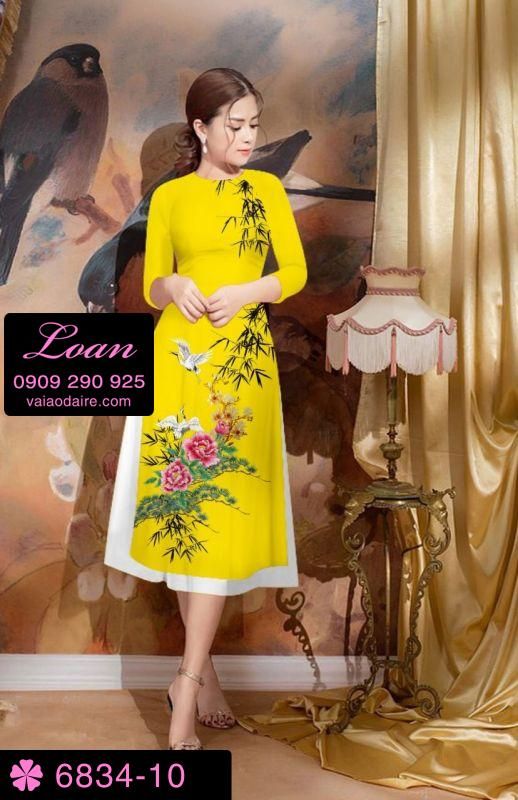 Vải áo dài cách tân hoa
