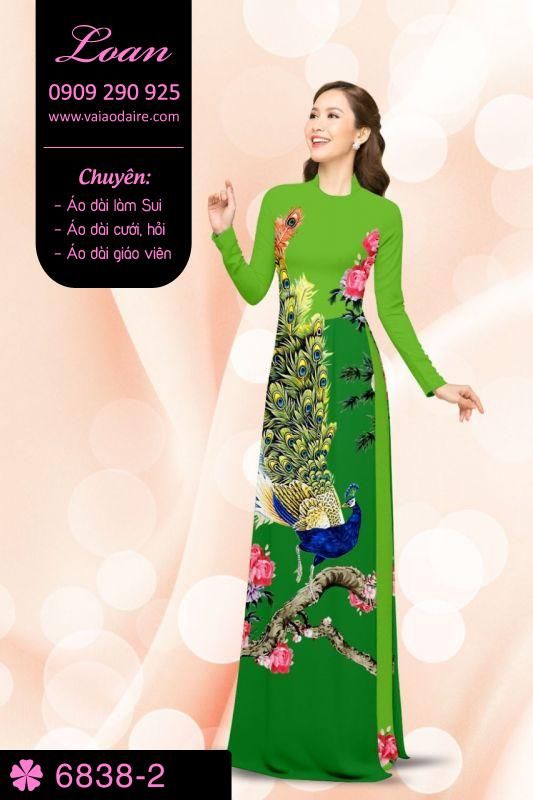 Vải áo dài chim Công Vải áo dài chim Công
