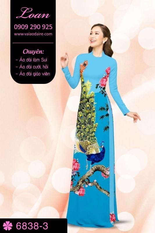Vải áo dài chim Công Vải áo dài chim Công