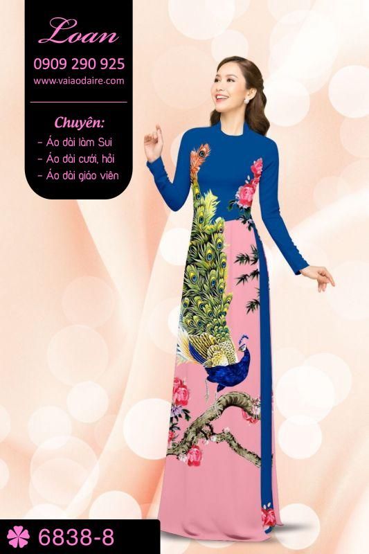 Vải áo dài chim Công Vải áo dài chim Công