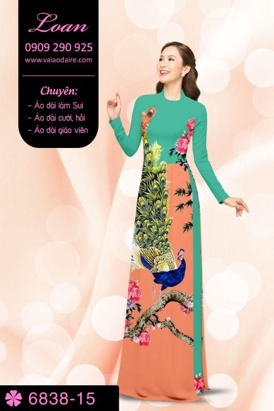 Vải áo dài chim Công Vải áo dài chim Công