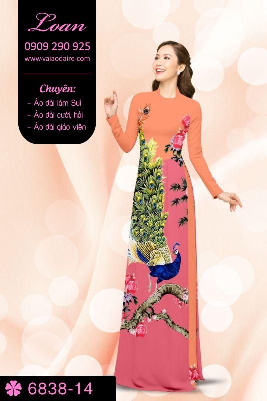 Vải áo dài chim Công Vải áo dài chim Công