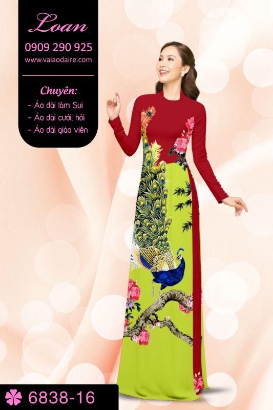 Vải áo dài chim Công Vải áo dài chim Công