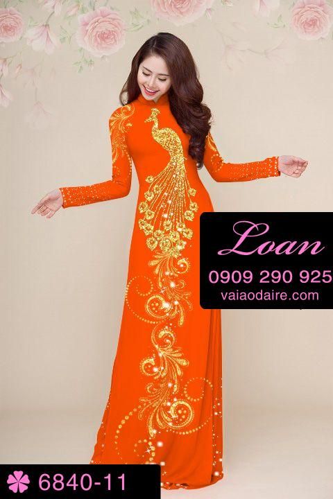 Vải áo dài chim Công Vải áo dài chim Công