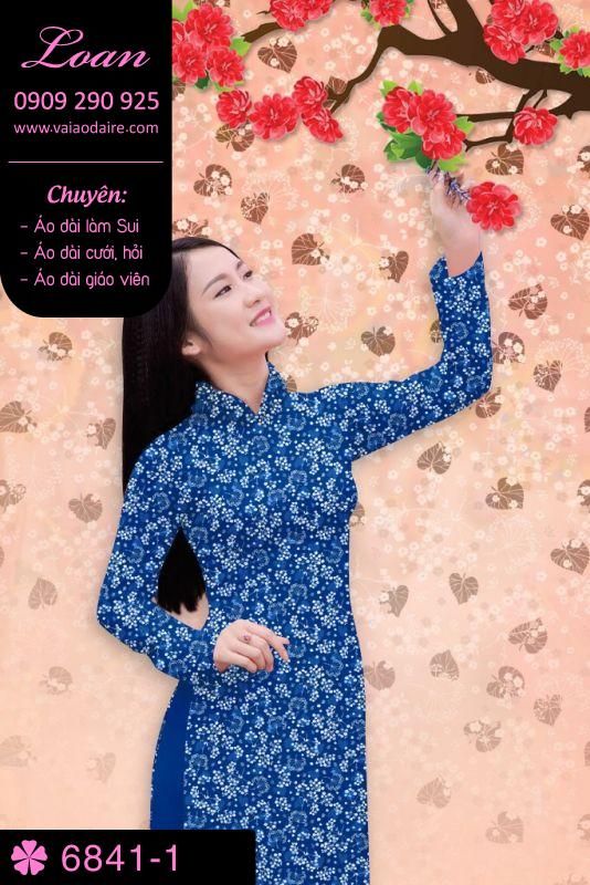 Vải áo dài hoa nhí