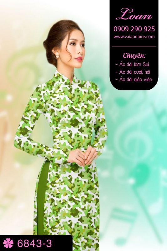 Vải áo dài hoa văn nguyên áo