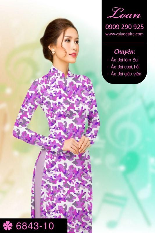 Vải áo dài hoa văn nguyên áo
