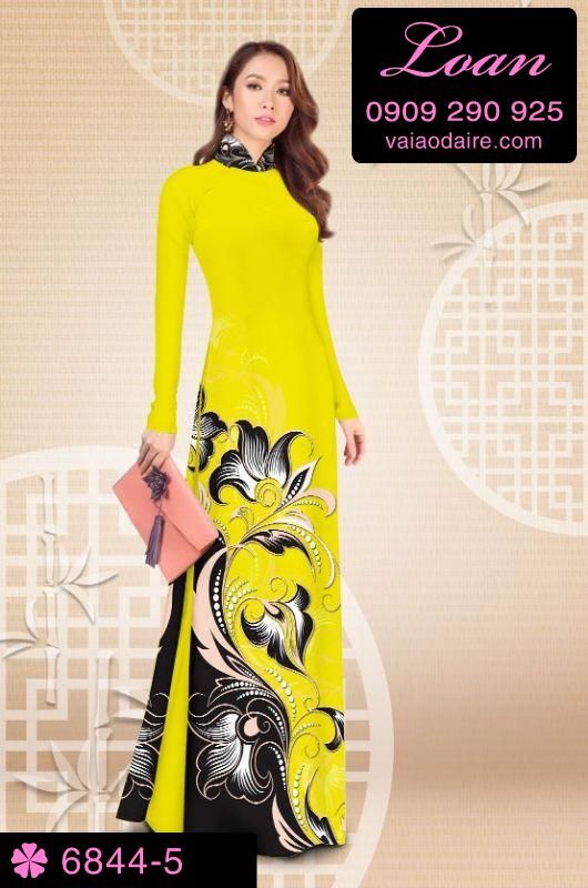 Vải áo dài hoa văn đẹp Vải áo dài hoa văn đẹp