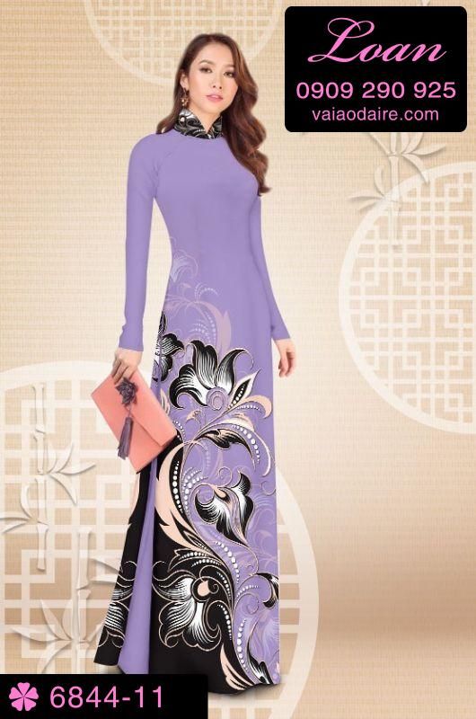 Vải áo dài hoa văn đẹp Vải áo dài hoa văn đẹp