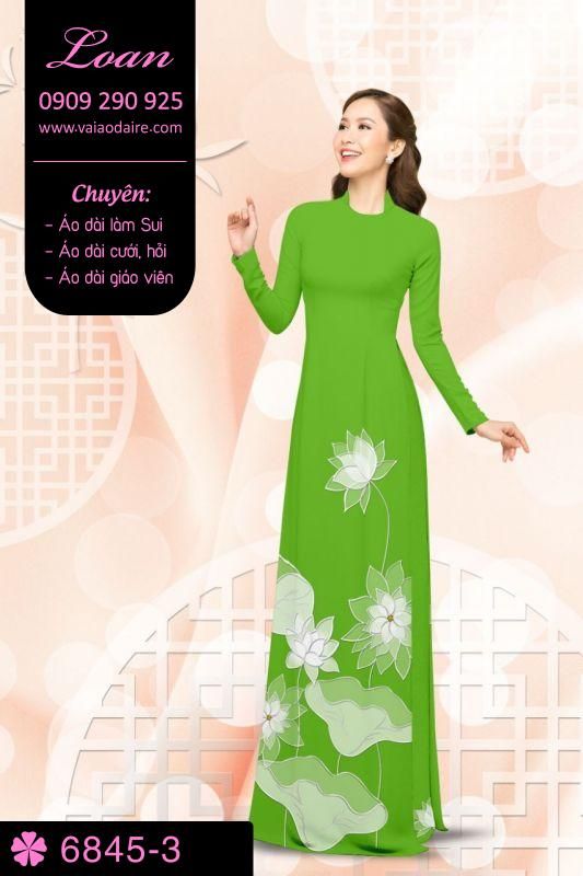 Vải áo dài hoa Sen Vải áo dài hoa Sen