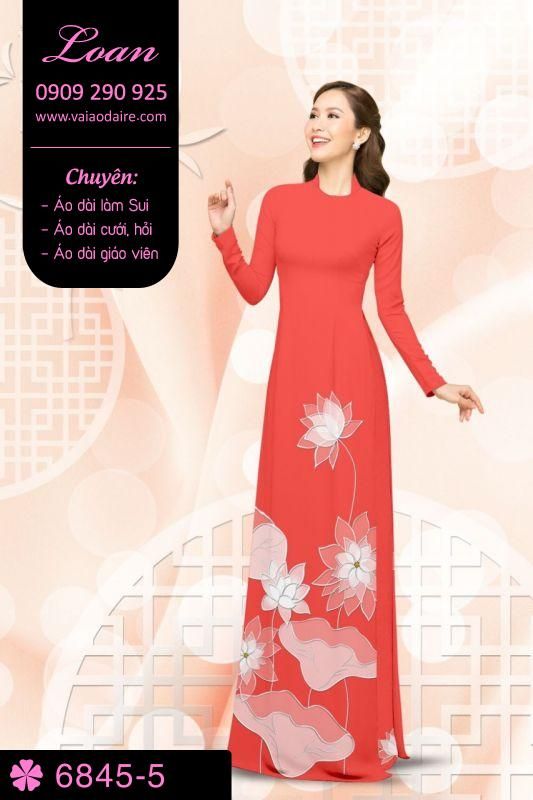 Vải áo dài hoa Sen Vải áo dài hoa Sen