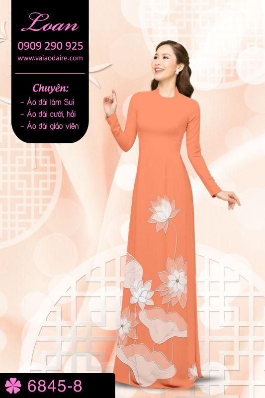Vải áo dài hoa Sen Vải áo dài hoa Sen