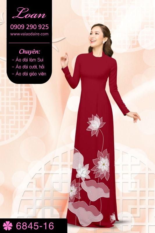 Vải áo dài hoa Sen Vải áo dài hoa Sen