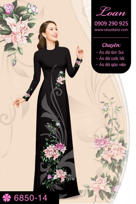 Vải áo dài hoa Cẩm Chướng