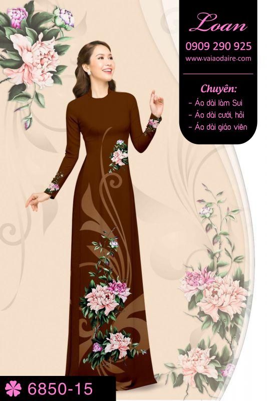 Vải áo dài hoa Cẩm Chướng