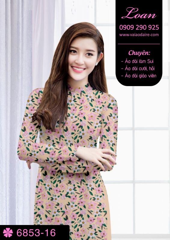 Vải áo dài hoa nhí