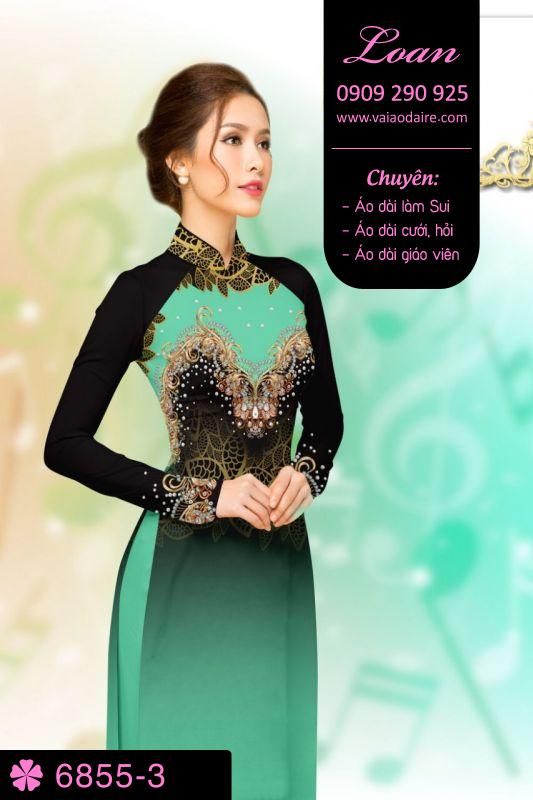 Vải áo dài hoa văn đá quí Vải áo dài hoa văn đá quí
