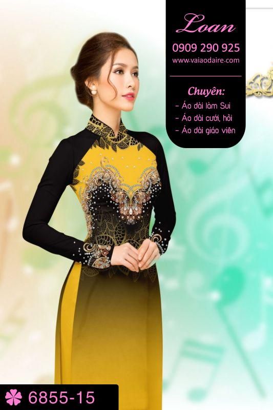 Vải áo dài hoa văn đá quí Vải áo dài hoa văn đá quí