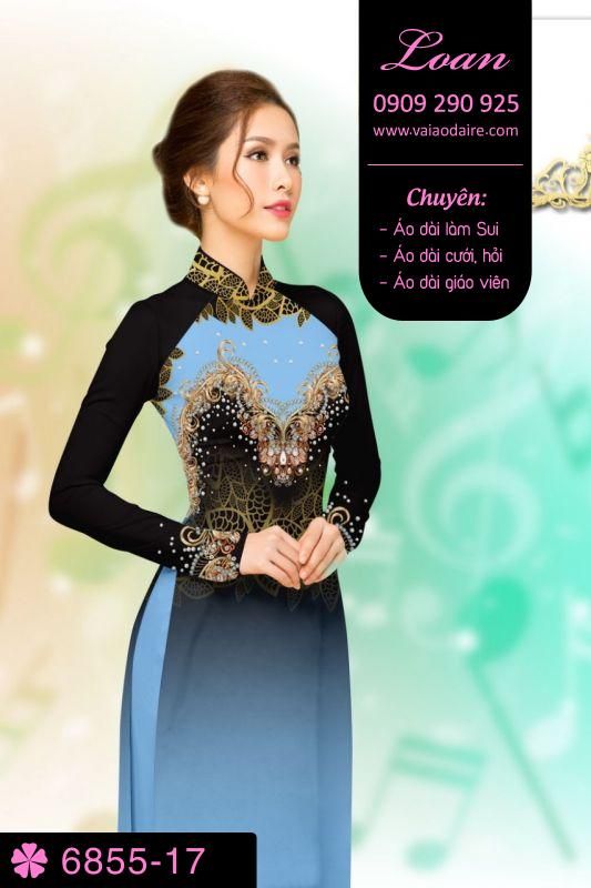 Vải áo dài hoa văn đá quí Vải áo dài hoa văn đá quí