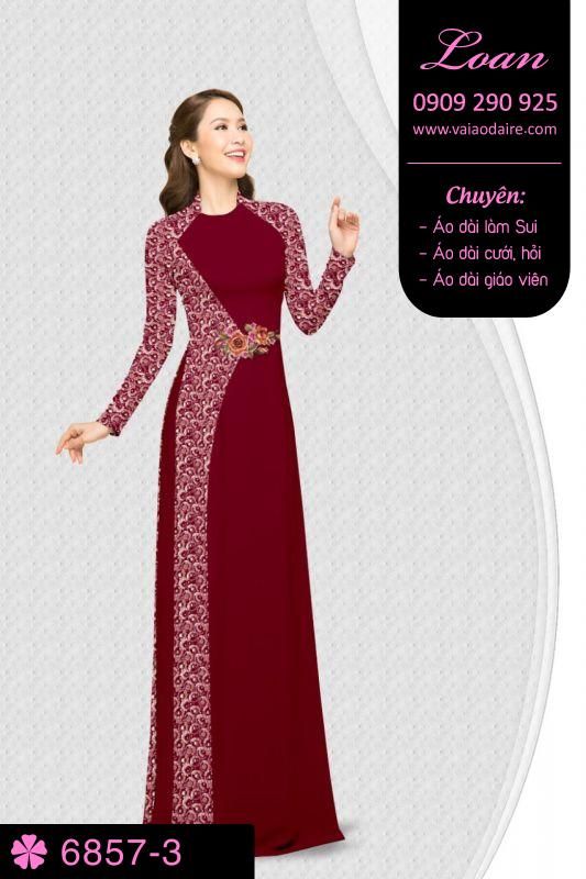 Vải áo dài hoa văn