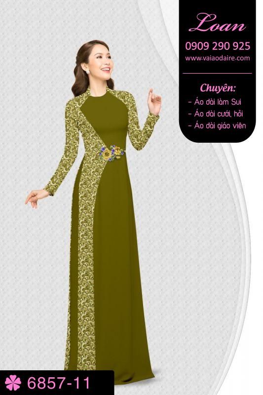 Vải áo dài hoa văn