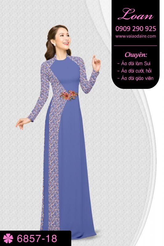 Vải áo dài hoa văn